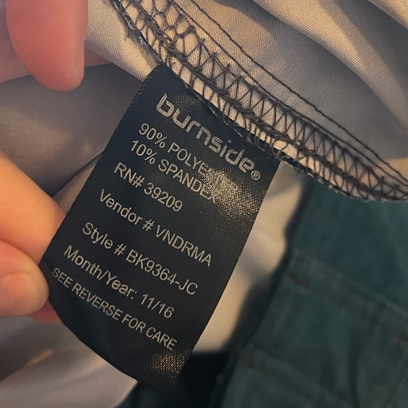 Burnside men’s swim trunks 34 waist blue black colorblock zippered pocket nice! - Picture 9 of 10